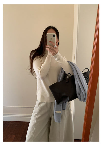 【H5525】實拍冬季7色高領毛織衫251125