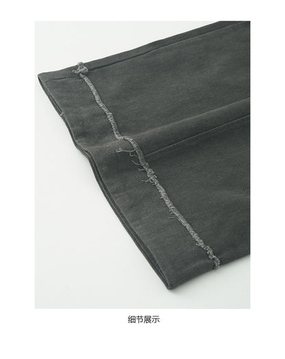 【H5553】實拍重工水洗加厚工裝彎刀寬褲251216