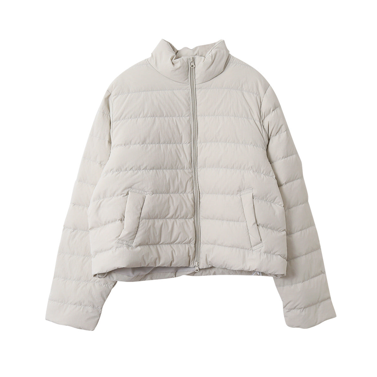 【LD11067】實拍簡約設計保暖立領含絨棉服外套（白鴨絨50%)
251209