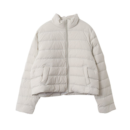 【LD11067】實拍簡約設計保暖立領含絨棉服外套（白鴨絨50%)
251209