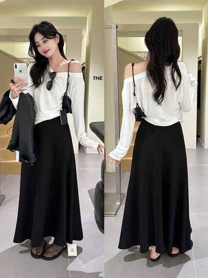 【L1130】實拍檸檬休閒顯瘦空氣棉A字裙251117