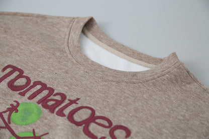 【LD3292】實拍秋冬字母印花加絨衞衣251103