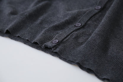 【LD3188】實拍初秋刺繡笑臉氣質針織外套（含羊毛6%)
250922
