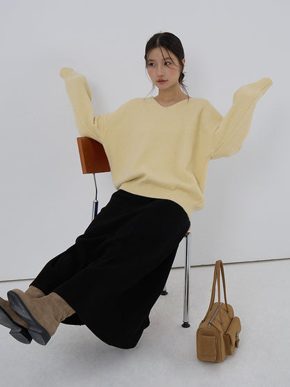 【LD3281】實拍慵懶寬鬆棉羊絨針織毛衣251103