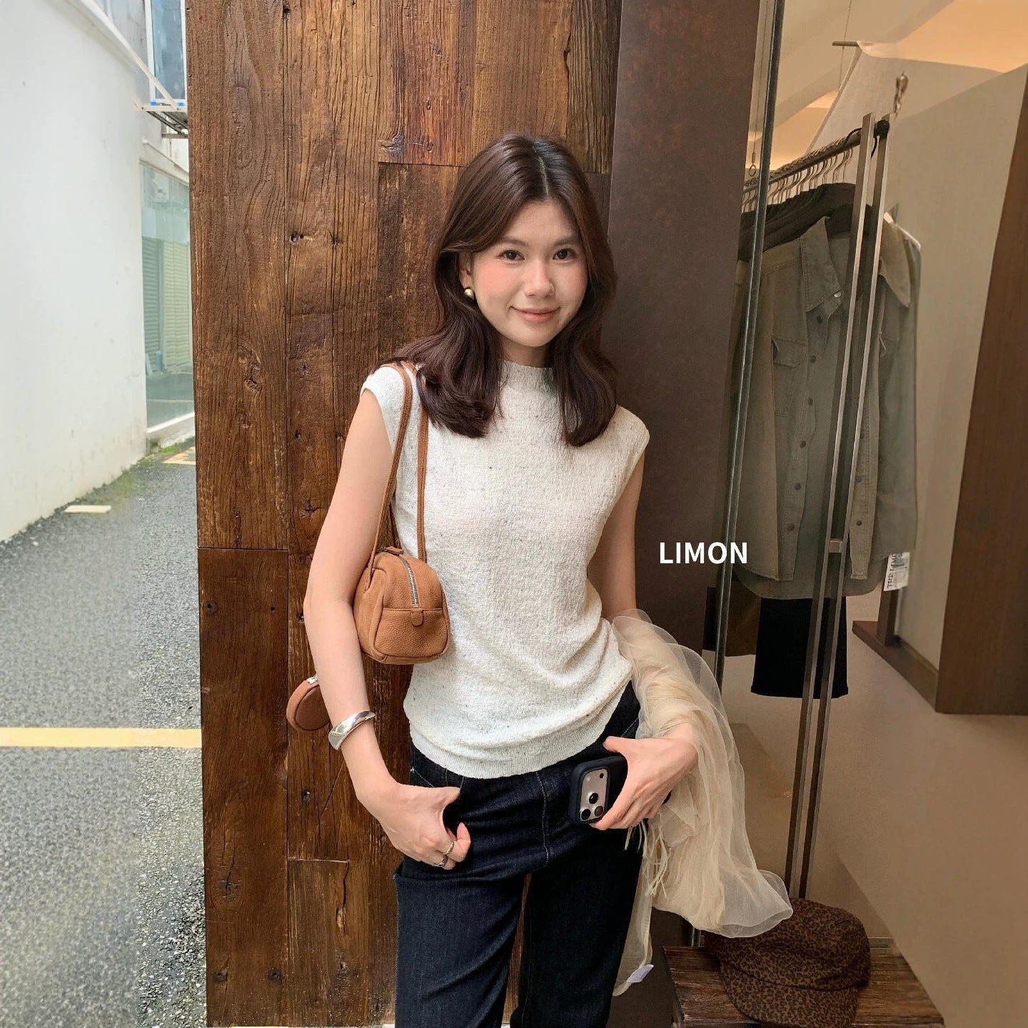 【LNM8583】檸檬家韓系高質感・氣質立領針織背心260831