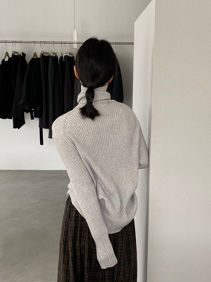 【cimz1388】實拍高領加厚高級感針織毛衣251128