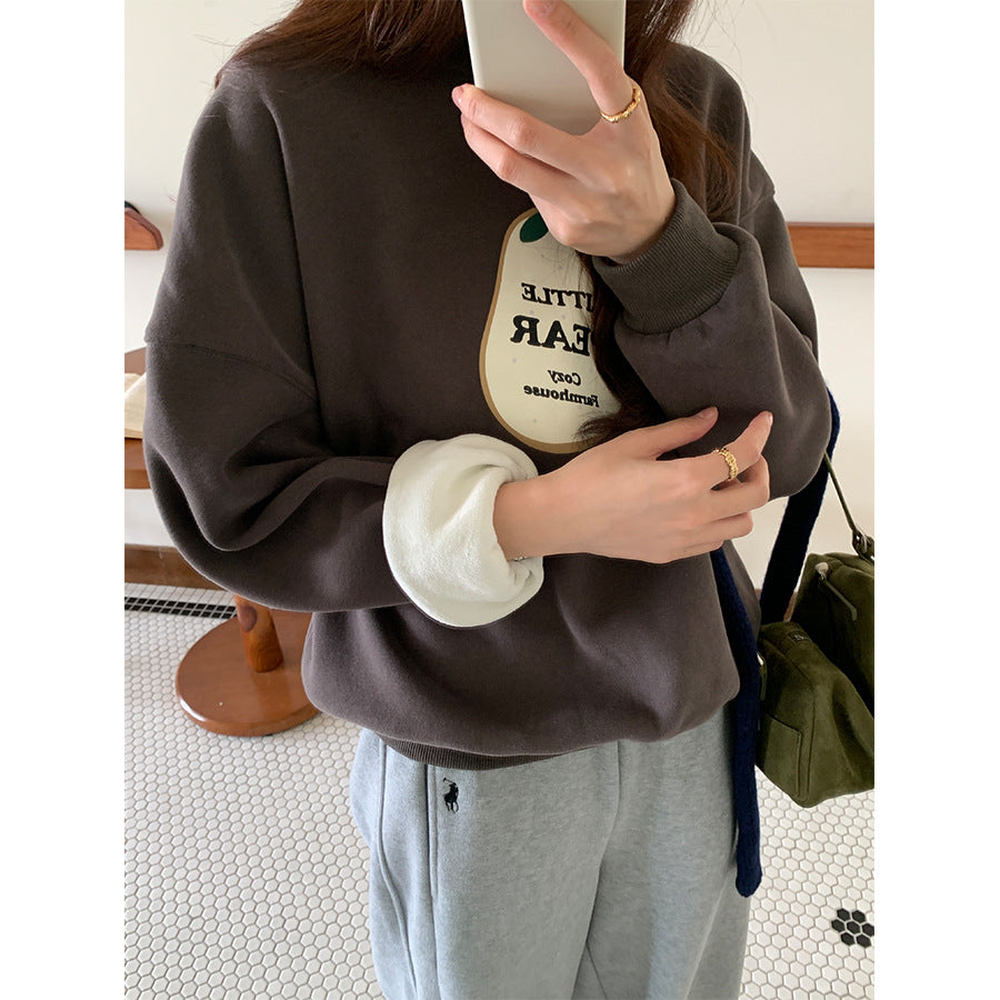 【H5515】實拍酪梨印花厚款加絨衛衣
251118