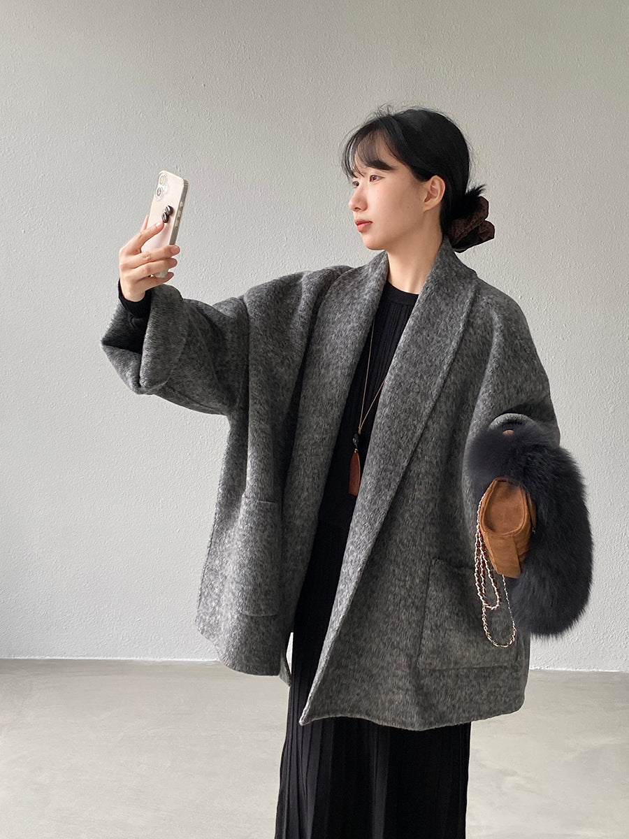 【cimz519】實拍冬天澳羊毛100%雙面呢大衣外套251201