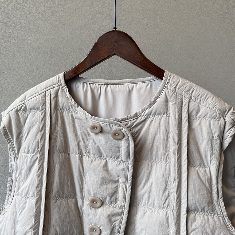 【Y82633】實拍輕暖羽絨背心（含90％白鴨絨）251016