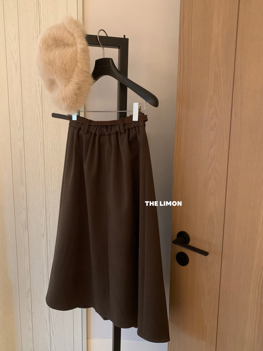 【L1177】實拍檸檬秋冬毛呢星空紋顯瘦百褶裙+腰包251117