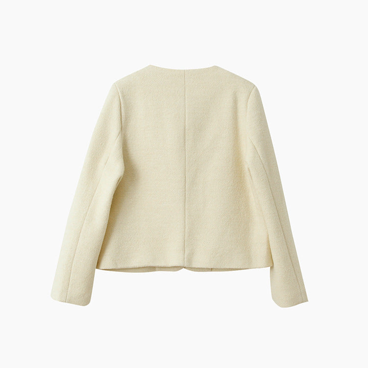 【LD9632】實拍氣質經典厚款羊毛43%白鴨絨外套（白鴨絨50%)251209