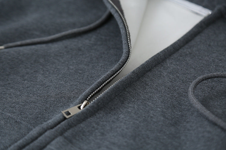 【LD11030】實拍冬季慵懶加絨加厚連帽衞衣外套251124