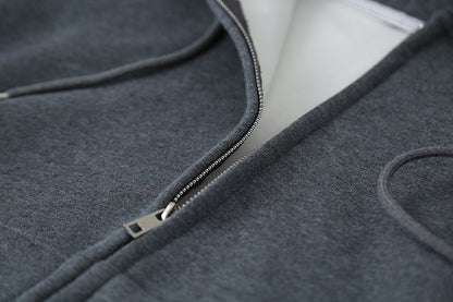 【LD11030】實拍冬季慵懶加絨加厚連帽衞衣外套251124