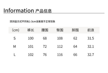 【H5443】實拍復古美拉德高腰彎刀休閒褲250923
