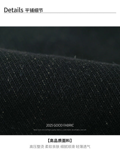 【H560】實拍加厚磨毛高腰微喇牛仔褲251021