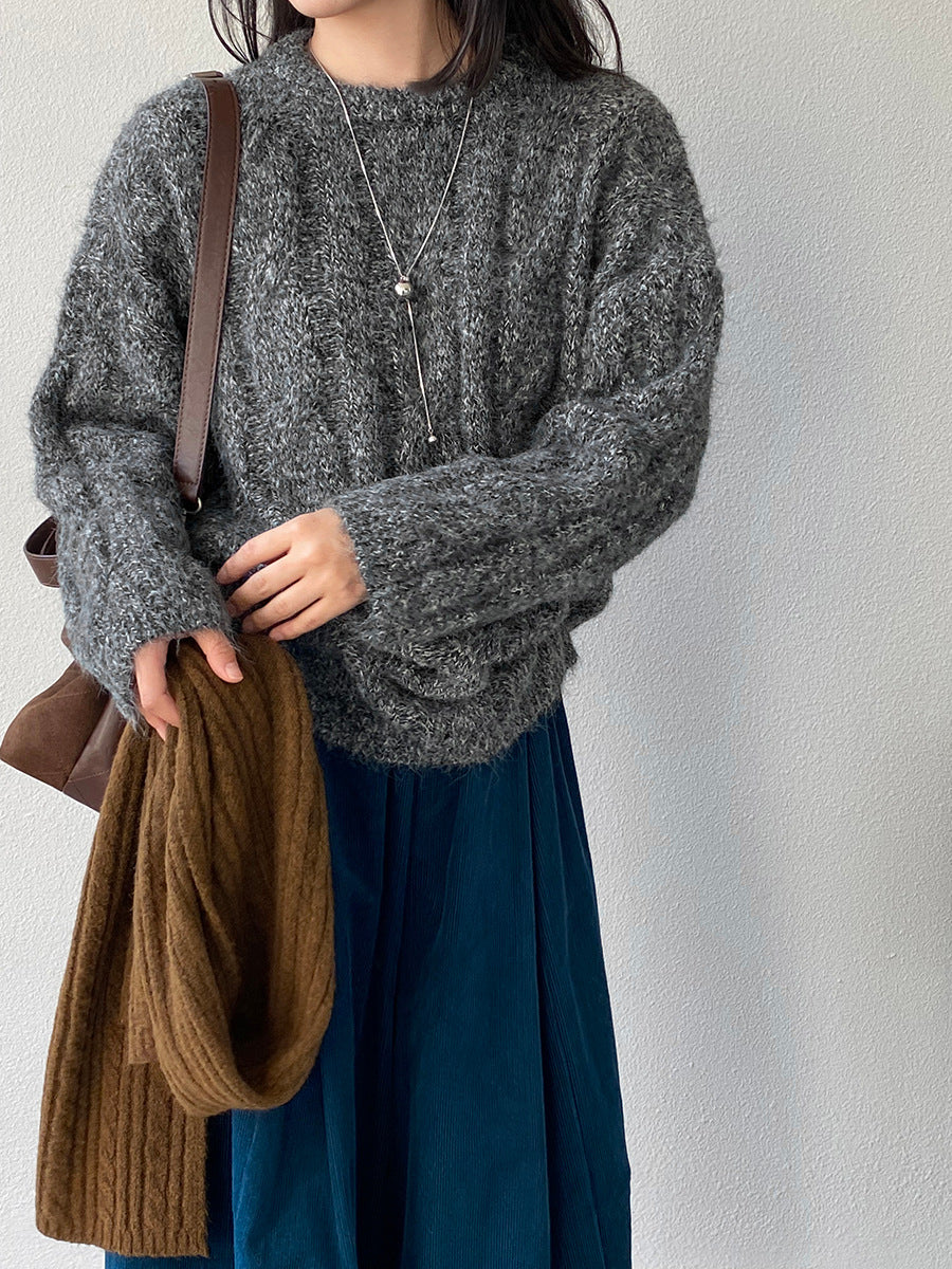 【cimz0307】實拍高級軟糯加厚針織毛衣(羊毛8％）251201