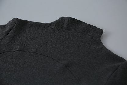 【LD11041】實拍羊绒簡約高領長袖T恤251202