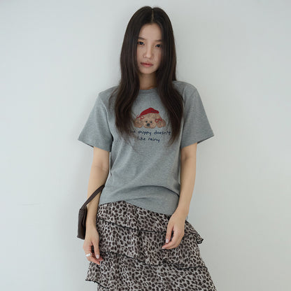 【LD11202】實拍日系🐶小狗印花刺繡寬鬆百搭顯瘦短袖T恤260407