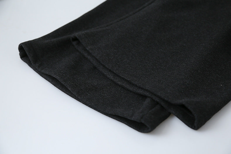 【LD11056】實拍慵懶高級感超修飾微喇叭衛褲251209