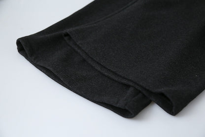 【LD11056】實拍慵懶高級感超修飾微喇叭衛褲251209