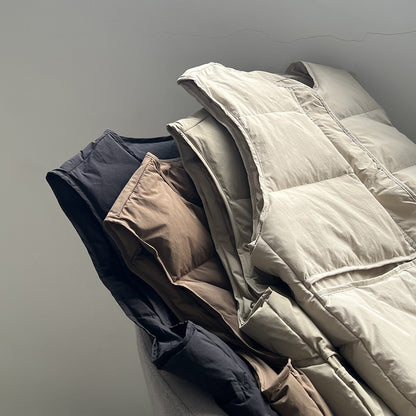 【Y80882】 實拍保暖白鴨絨50%羽絨背心251023