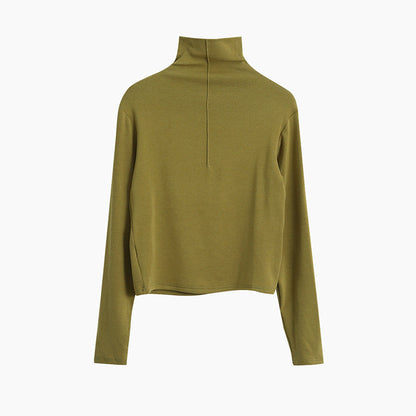 【LD11012】實拍加厚半高領6色打底長袖t恤251110