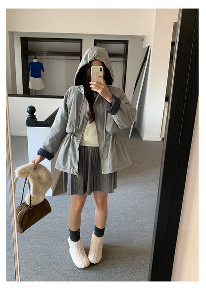 【H5516】實拍高領氣質短袖針織衫251125