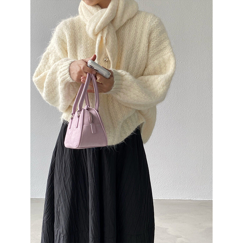 【cimz0672】實拍細緻閃亮針織毛衣+圍巾251128