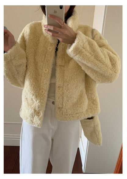 【H5506】實拍 溫柔輕奢皮毛一體保暖仿皮草大衣外套251118
