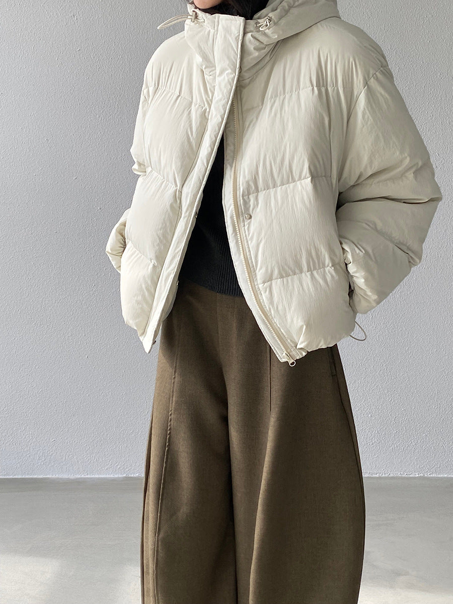 【cimz1728】實拍輕暖90％白鴨絨連帽羽絨外套251201