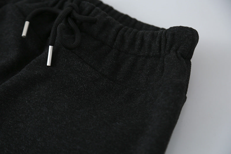 【LD11056】實拍慵懶高級感超修飾微喇叭衛褲251209