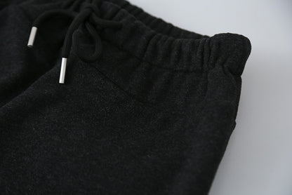 【LD11056】實拍慵懶高級感超修飾微喇叭衛褲251209