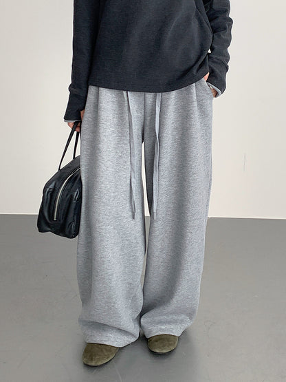 【LD11033】實拍冬季復古極簡寬鬆慵懶垂感彎刀褲251124