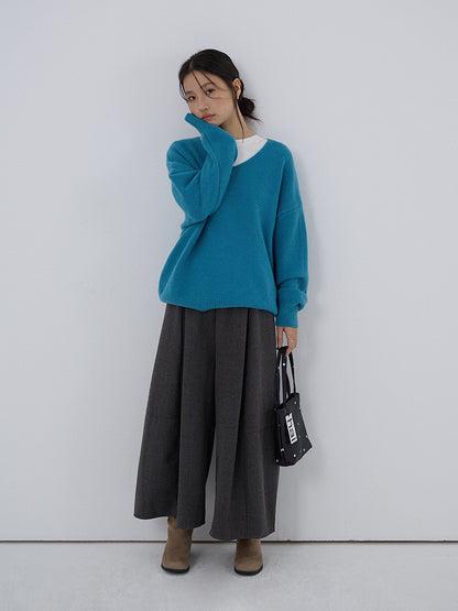 【LD3281】實拍慵懶寬鬆棉羊絨針織毛衣251103