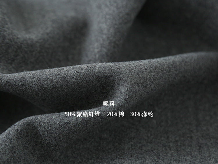 【LD11011】實拍S~XL設計感毛呢西裝闊腿褲251110