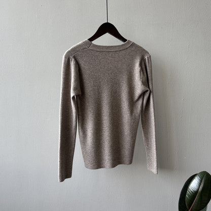 【Y275】實拍冬季U領長袖針織衫251106