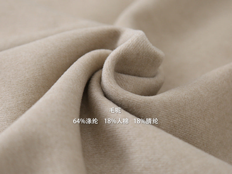 【LD11070】實拍氣質毛呢A字傘裙＋腰帶251209