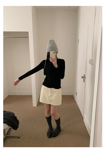 【H562】實拍秋冬S~XL必備復古高腰燈芯絨A字裙251021