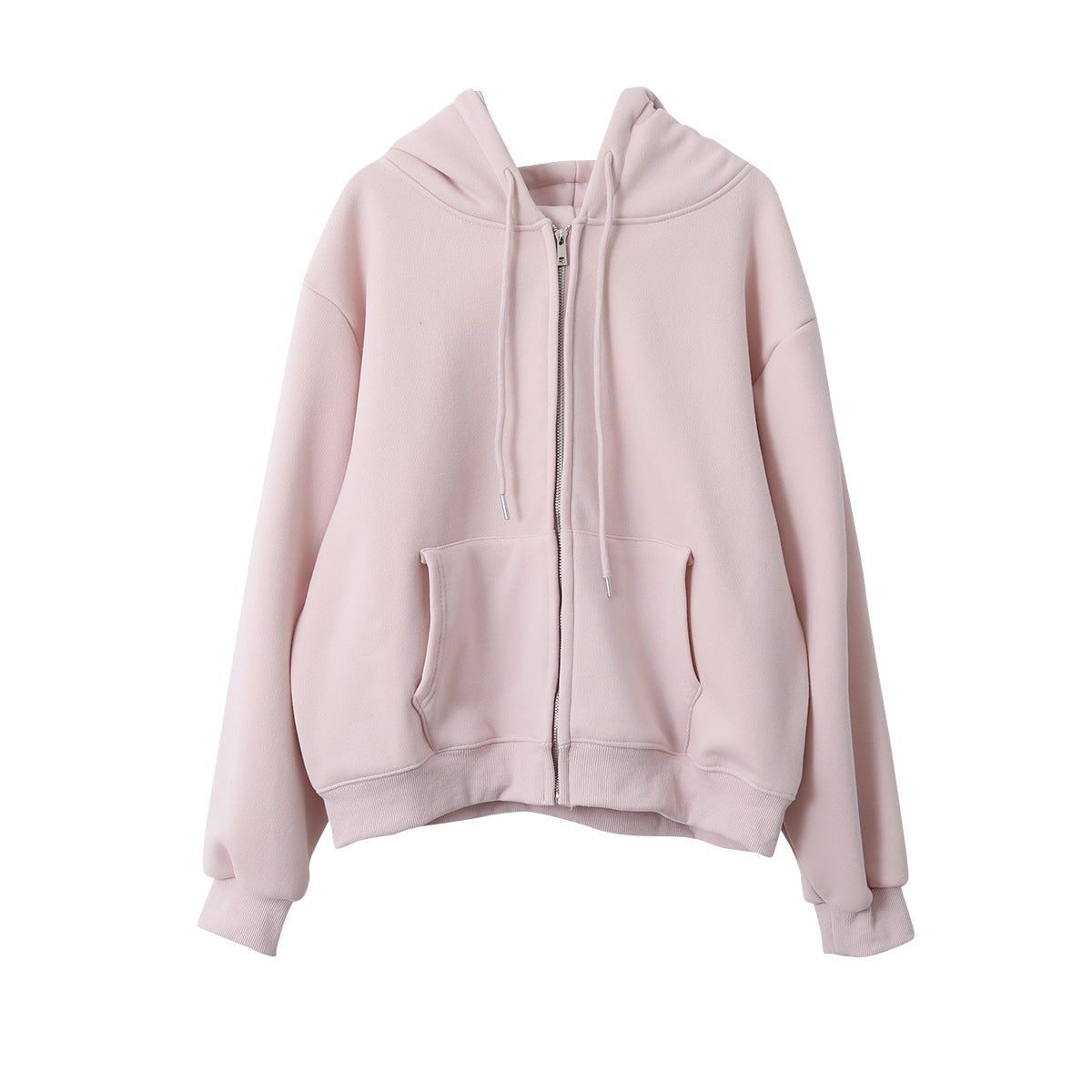 【LD11030】實拍冬季慵懶加絨加厚連帽衞衣外套251124