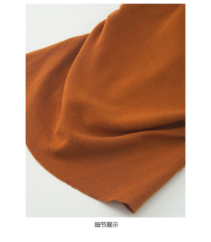 【H5487】實拍秋冬褶皺露肩針織衫251109