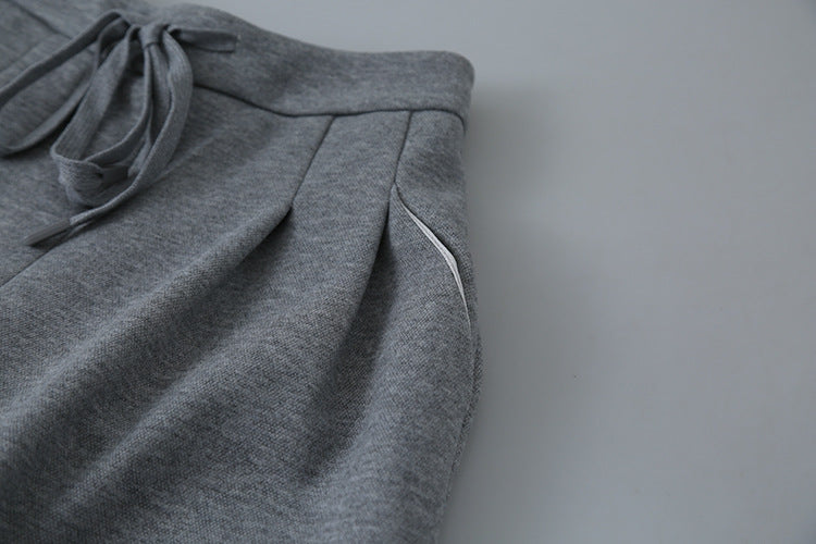 【LD11033】實拍冬季復古極簡寬鬆慵懶垂感彎刀褲251124