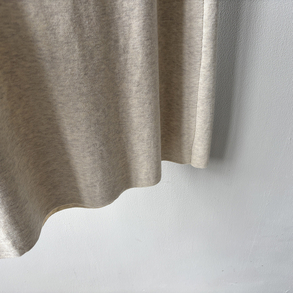 【YP682】 實拍高腰軟糯垂感針織長裙251023