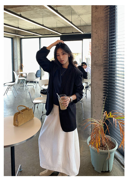 【H5385】實拍韓版秋季顯瘦休閒西裝外套250902