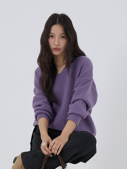 【LD3281】實拍慵懶寬鬆棉羊絨針織毛衣251103