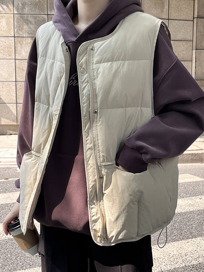 【Y80882】 實拍保暖白鴨絨50%羽絨背心251023