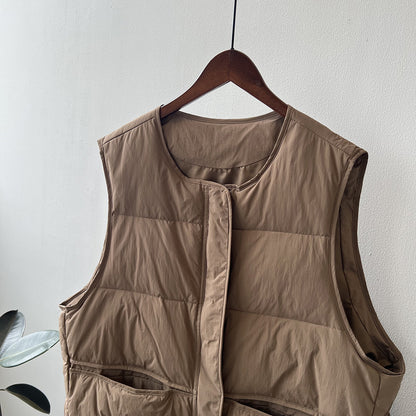 【Y80882】 實拍保暖白鴨絨50%羽絨背心251023