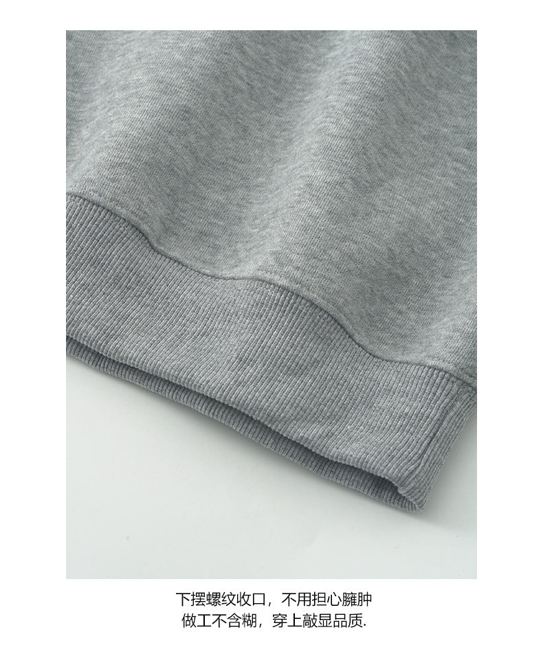 【H573】實拍美式汽車印花寬鬆圓領衛衣251021