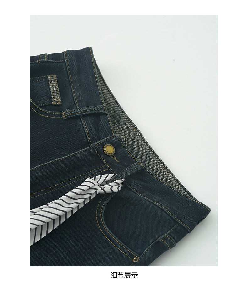 【H5483】實拍S~XL復古加厚水洗直筒牛仔褲251109