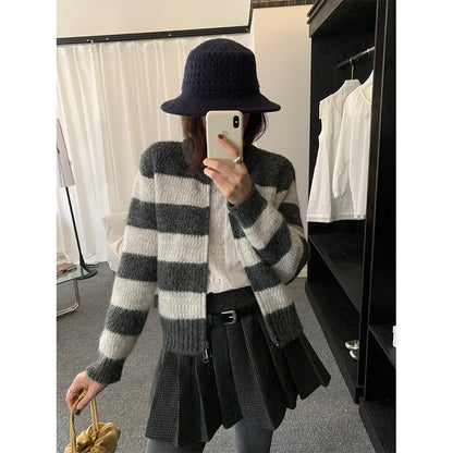 【H5494】實拍復古立體針織外套251109