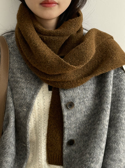 【Y2505】實拍氣質高級感混羊毛針織圍巾251201